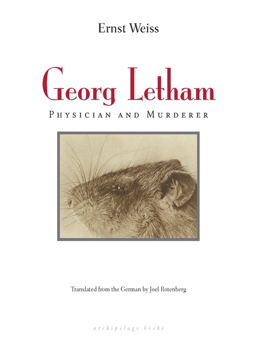 Title details for Georg Letham by Ernst Weiss - Available